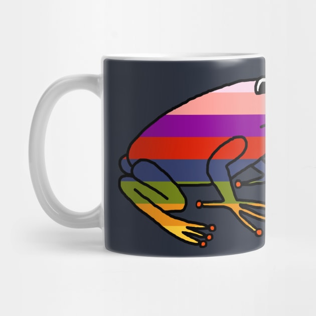 Cute Rainbow Frog by ellenhenryart